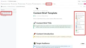 Editorial Calendar Content Brief Template
