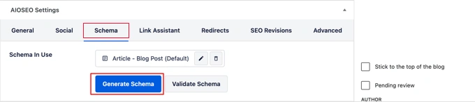 Change a single post or pages schema markup